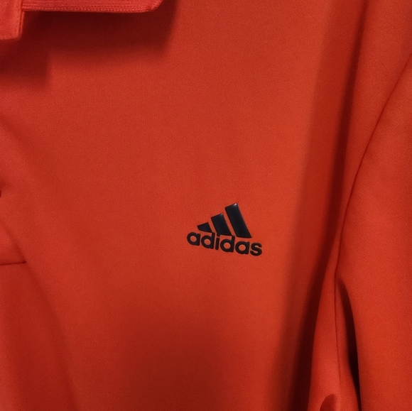 Adidas Men's Polo Shirt in Vibrant Orange - Picture 3 of 4